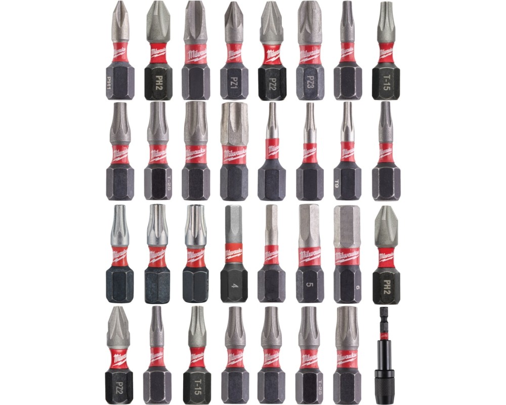 Set de biti magnetici cu impact 32 buc. Shockwave Impact Duty